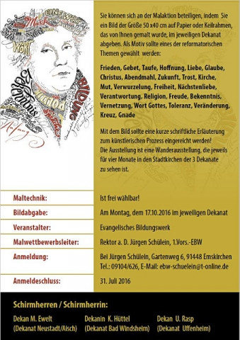 Offene Mal Aktion Reformation Bilder Evang Dekanat Uffenheim