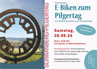 Angebot der Kirchengemeinde Oberickelsheim zum gemeinsamen E-Biken