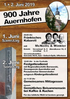Plakat Auernhofen 