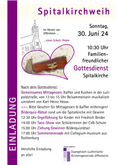 Spitalkirchweih am 30.06.2024 in Uffenheim