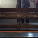 Sitzbank für Kirchenvorsteher